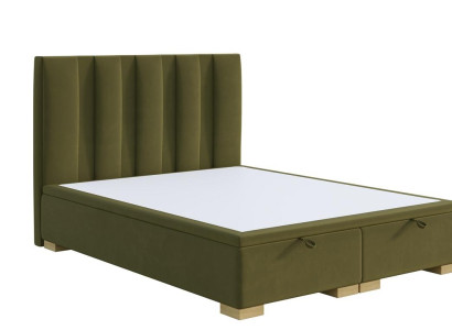 Bedroom Bed Double bed Modern Designer Furniture Green Upholstered bed